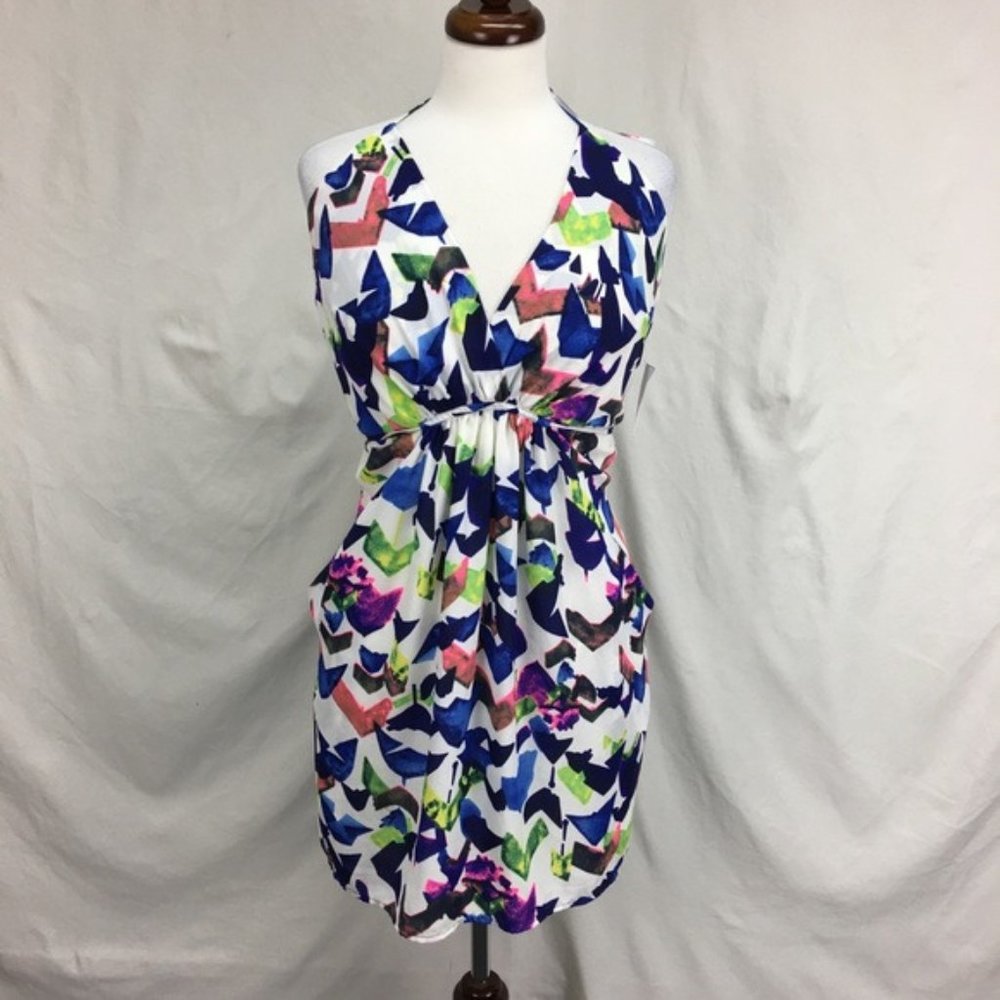NWT Collective Concepts Geo Printed Chiffon Dress